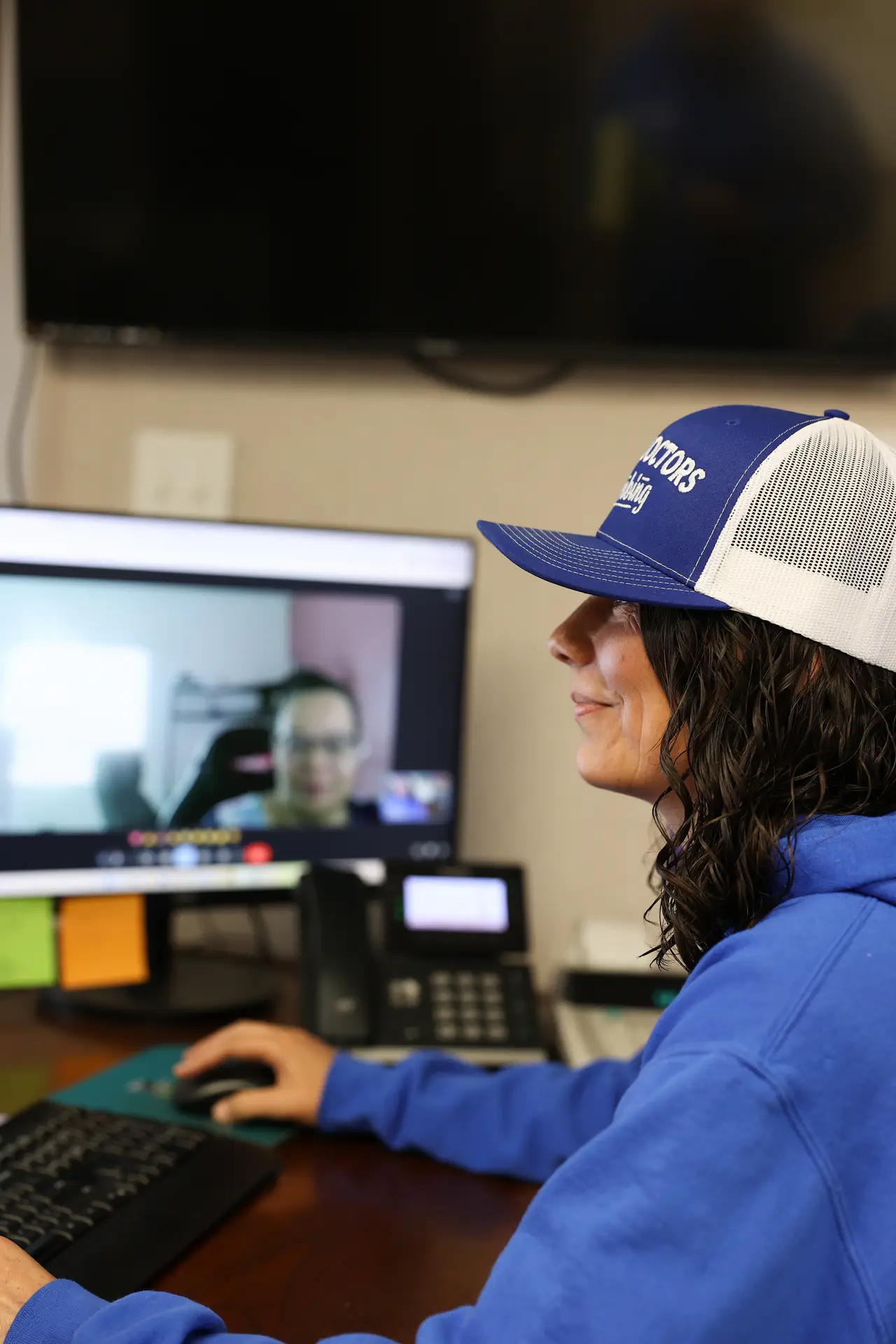 Office team member scheduling service calls
